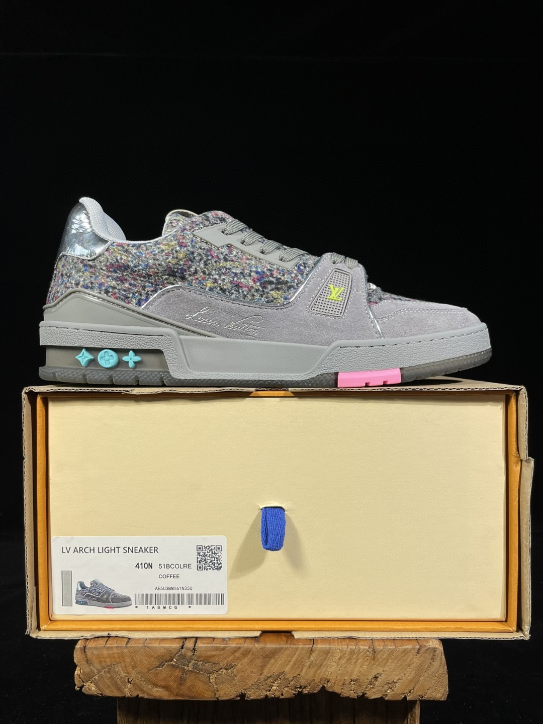 Louis Vuitton 路易威登 Trainer 深灰 低筒 休闲鞋 板鞋 运动鞋 男鞋 女鞋 1A998B