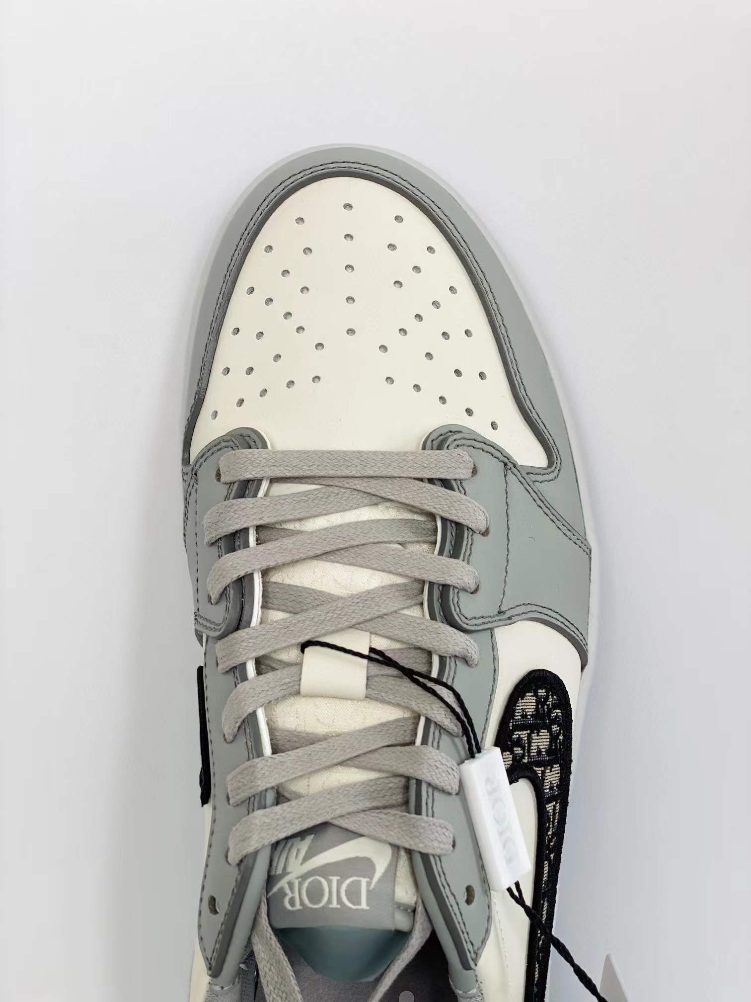 DIOR Air Jordan 1 AJ1 Low OG 大迪奧 白灰 老花  低筒 休闲鞋 男鞋 女鞋 板鞋 CN8607-002