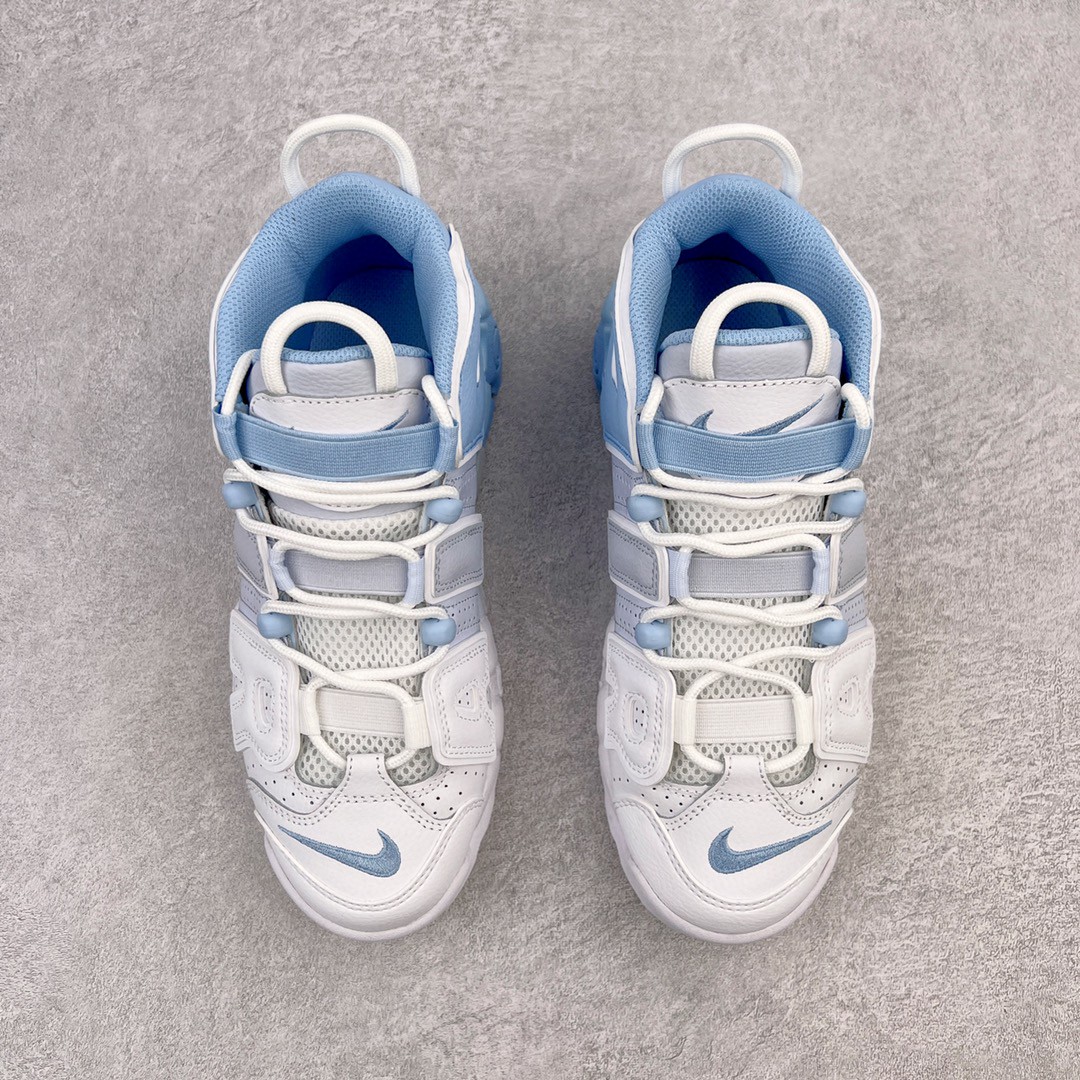 新版 Nike Air More Uptempo 皮蓬 大AIR 白蓝拼接 低筒 篮球鞋 男鞋 女鞋 DJ5159-400