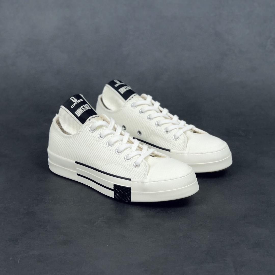 Rick Owens DRKSHDW Converse Chuck Taylor ALL Star 1970S Ox 白色 高筒 板鞋 休闲鞋 帆布鞋 男鞋 女鞋 A00134C