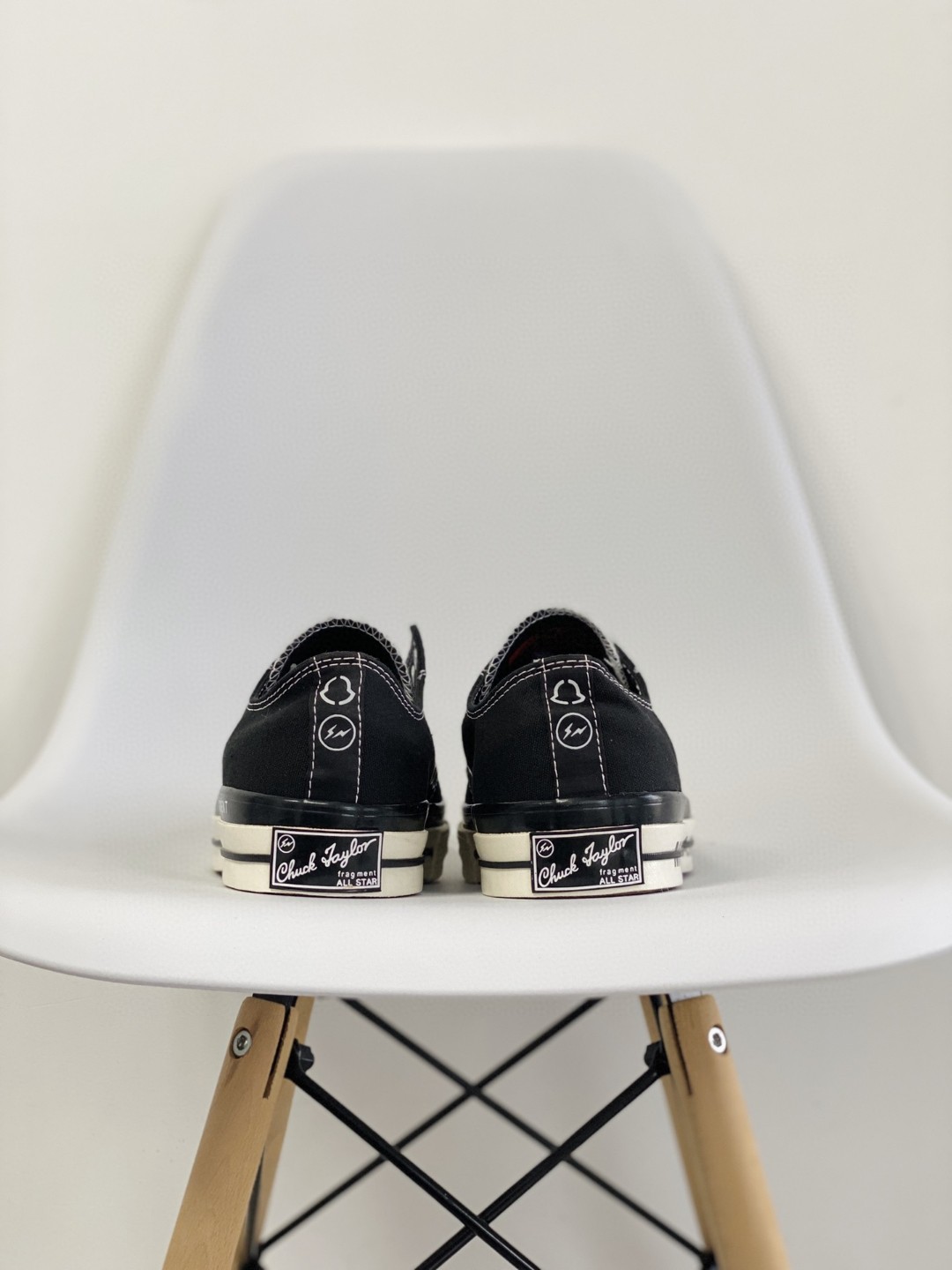 Fragment Design x Moncler x Converse Chuck Taylor All Star 1970s 藤原浩三方联名 黑色 低筒 帆布鞋 板鞋 休闲鞋  男鞋 女鞋 172320C