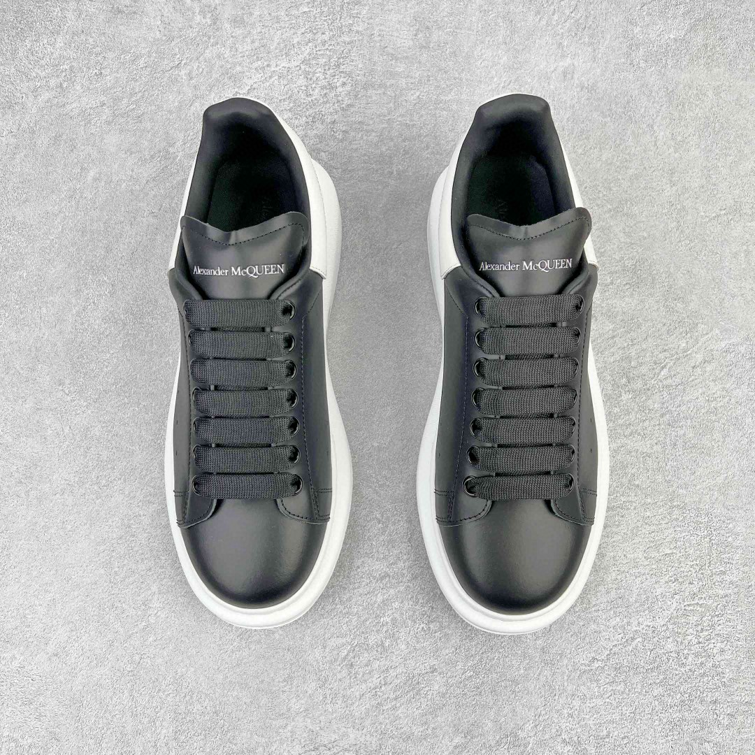 Alexander McQueen 麦昆 黑色 白尾 低筒 板鞋 休闲鞋 厚底鞋 增高鞋 男鞋 女鞋 553680WHGP51070