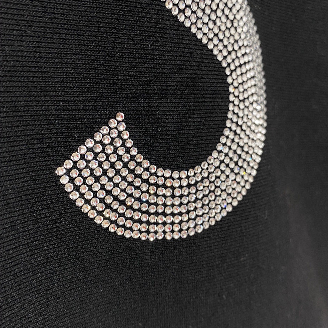 Supreme Week 6 Swarovski 联名款 S Logo Hooded Sweatshirt S 水钻徽标 黑色 白色 连帽卫衣 加绒 宽松 男女同款 SUP-SS21-583