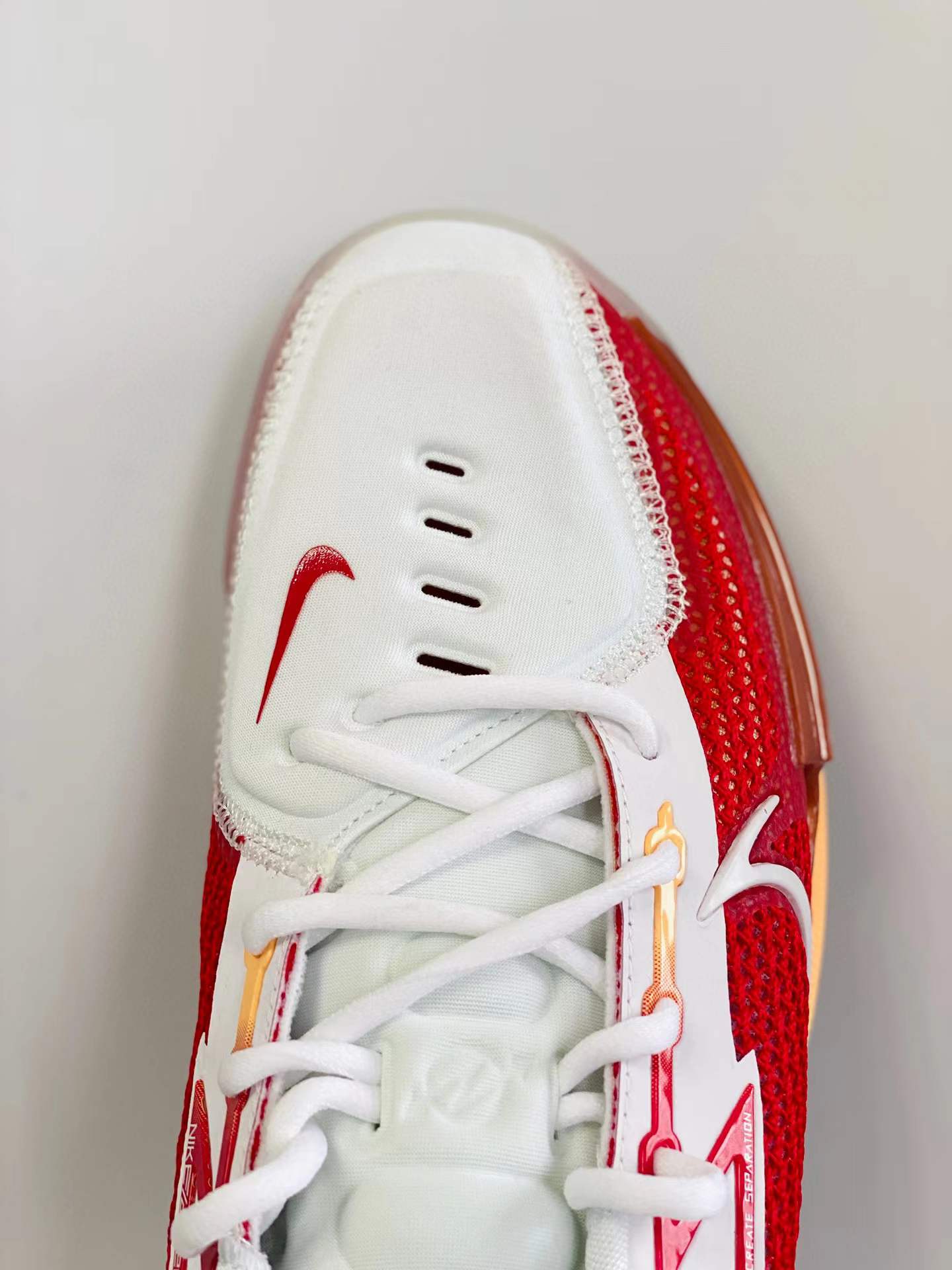 灭世纯原 Zoom GT Cut 白红 低筒 篮球鞋 球鞋 实战鞋 全掌气垫 TPU抗扭 男鞋 CZ0176-100