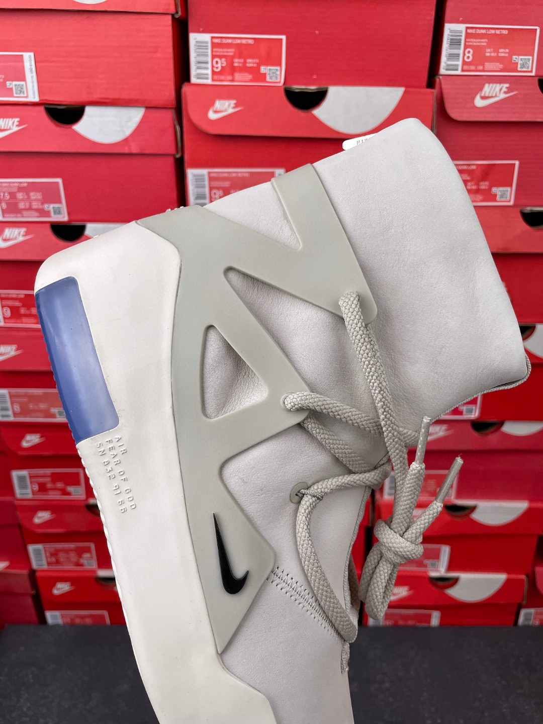 Nike Air Fear Of God 1 FOG 白灰 高筒 篮球鞋 球鞋 实战鞋 运动鞋 AR4237-002