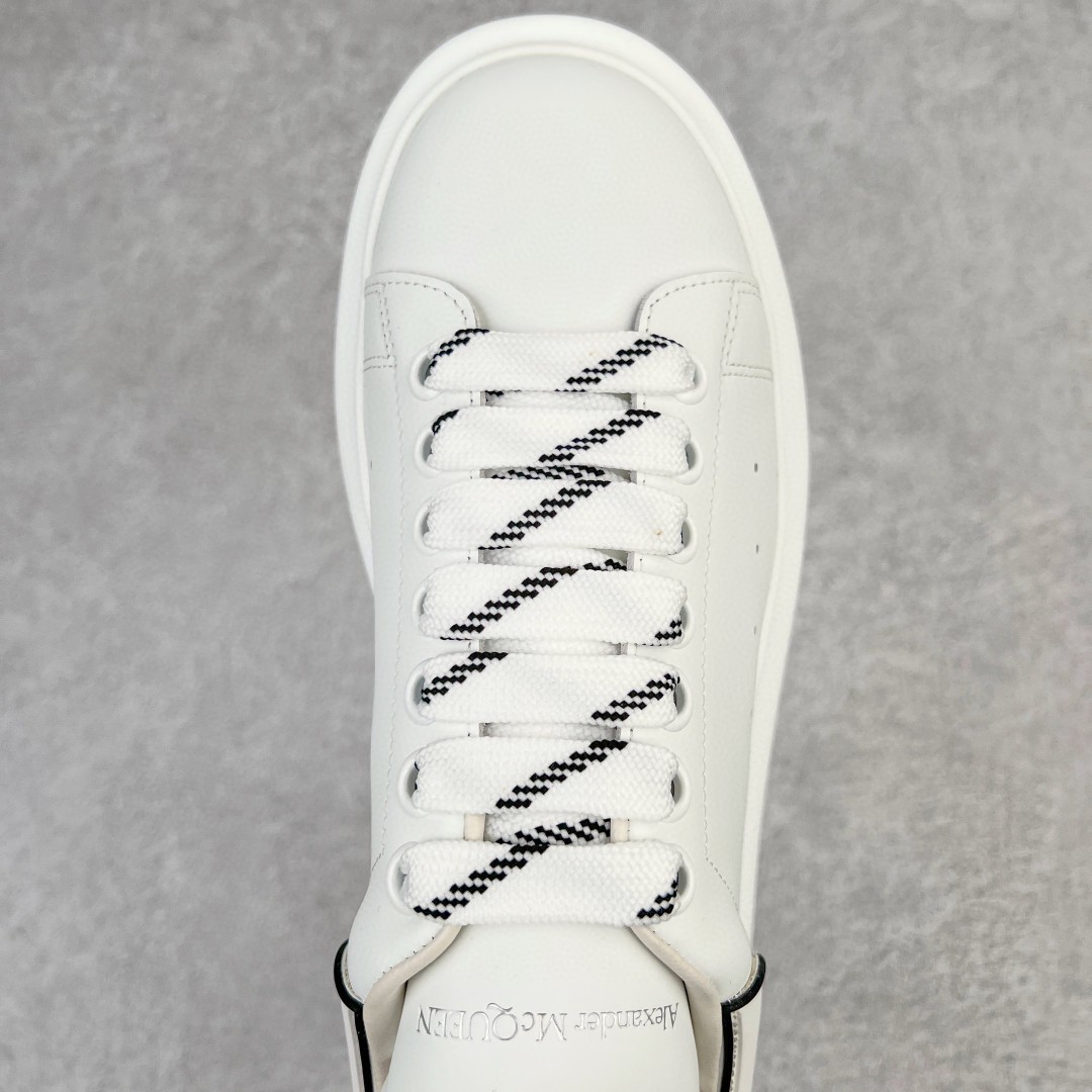Alexander McQueen 麦昆 白色 黑白尾 低筒 板鞋 休闲鞋 厚底鞋 增高鞋 男鞋 女鞋 625156WHXMT9074