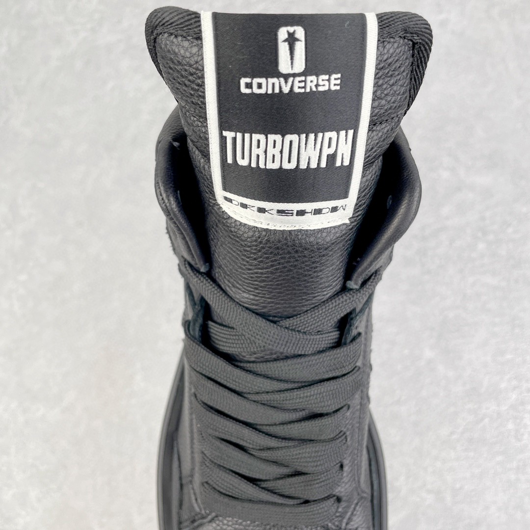 Rick Owens DRKSHDW Converse Turbodrk Weapon 联名款 黑巧克力色 高筒 靴子 板鞋 休闲鞋 男鞋 女鞋 A01290C