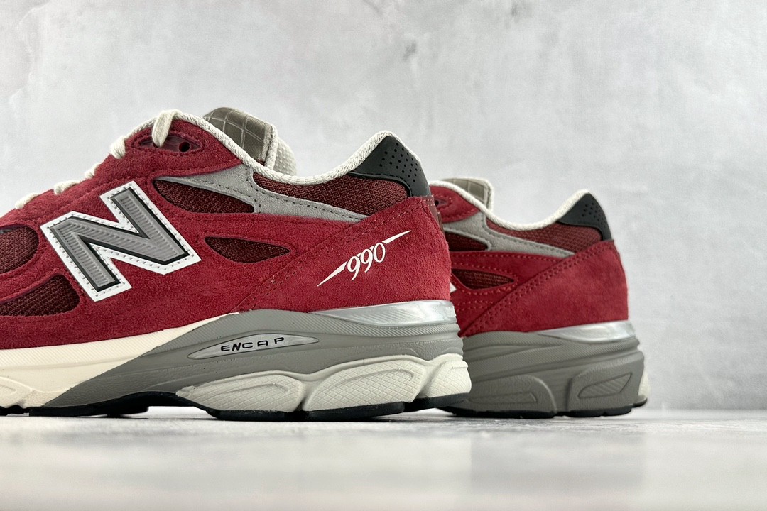 New Balance 990 V3 Teddy Made 酒红色 低筒 复古跑鞋 休闲鞋 板鞋 运动鞋 男鞋 女鞋  M990TF3