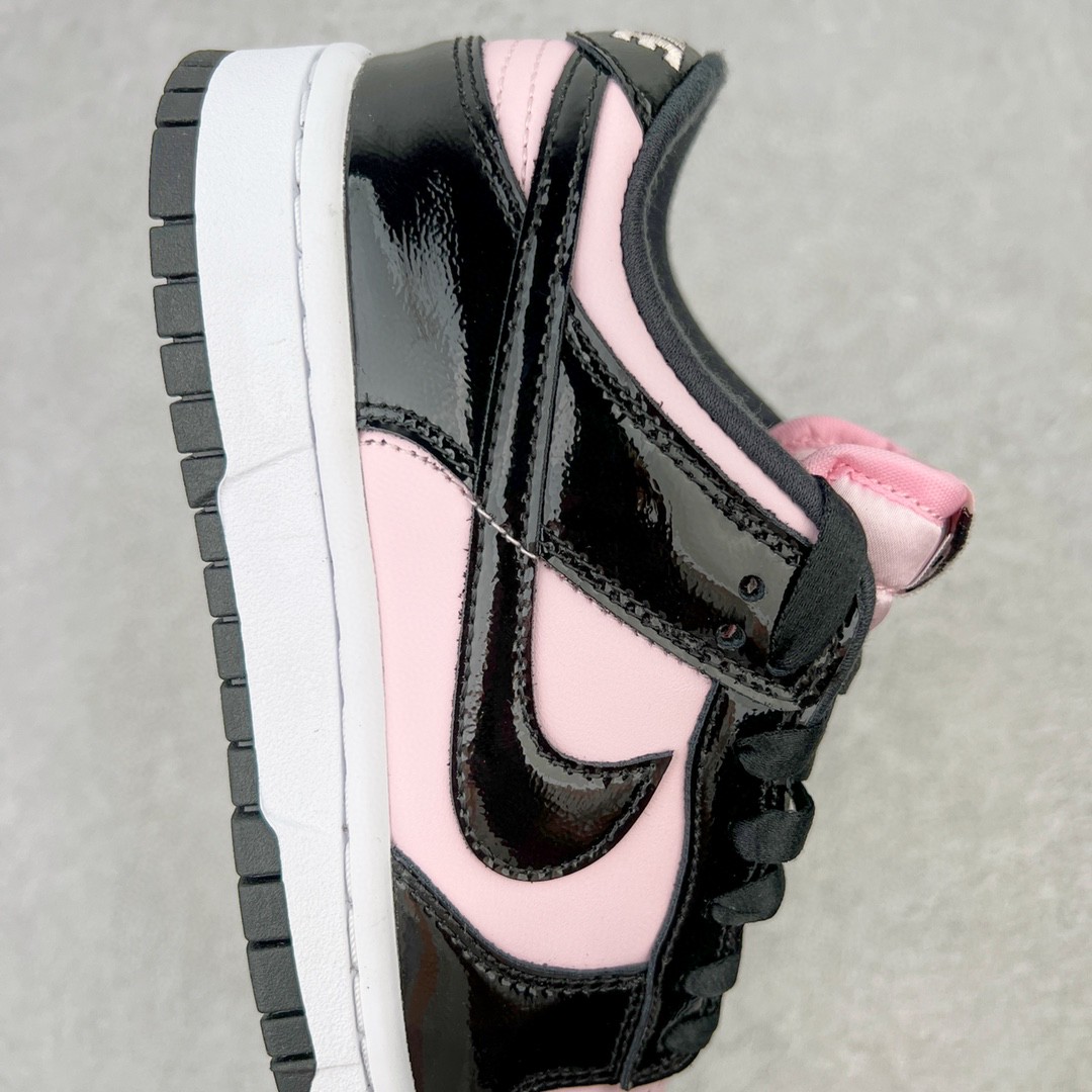 dunk Low SEE Pink Black 黑粉 漆皮 低筒 复古板鞋 休闲鞋 男鞋 女鞋  DJ9955-600
