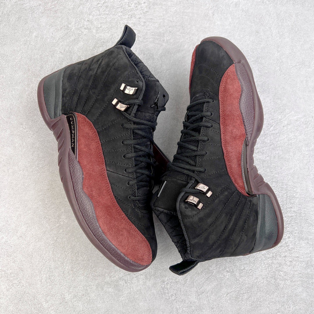 A Ma Maniére x Air Jordan 12 Retro AJ12 联名 黑酒红 碳板 全掌气垫 篮球鞋 球鞋 男鞋 休闲鞋 DV6989-001