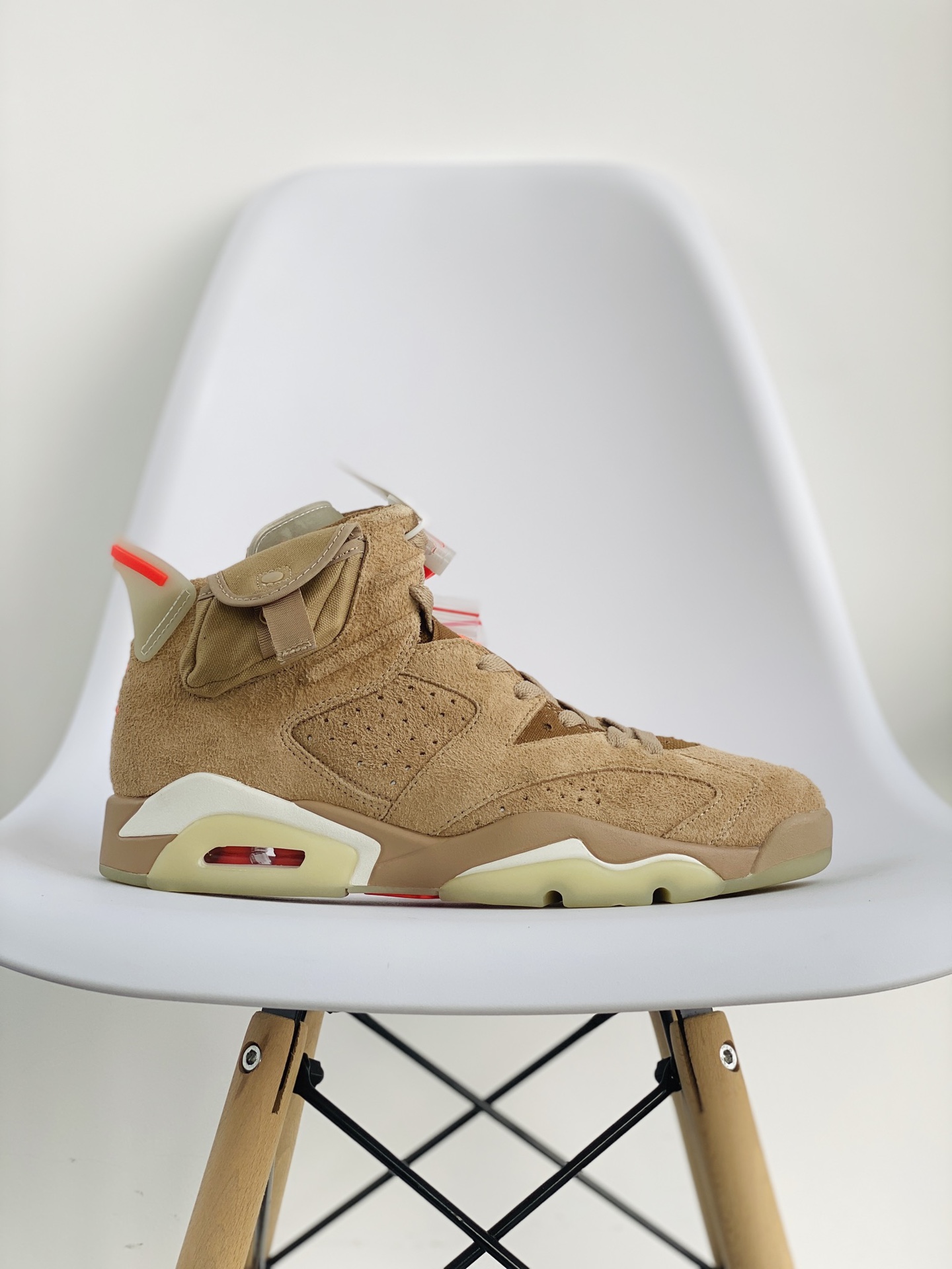 Travis Scott Air Jordan 6 AJ6 British Khaki 卡其棕 鬼脸 口袋 高筒 男鞋 休闲鞋 板鞋 篮球鞋 DH0690-200