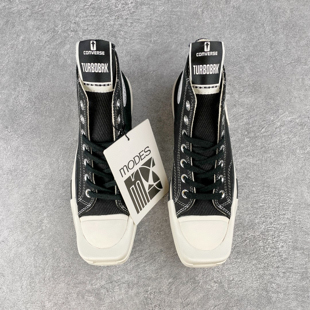  Rick Owens DRKSHDW Converse Turbodrk Chuck Taylor ALL Star 1970S High 黑白 高筒 板鞋 休闲鞋 帆布鞋 男鞋 女鞋 172344C