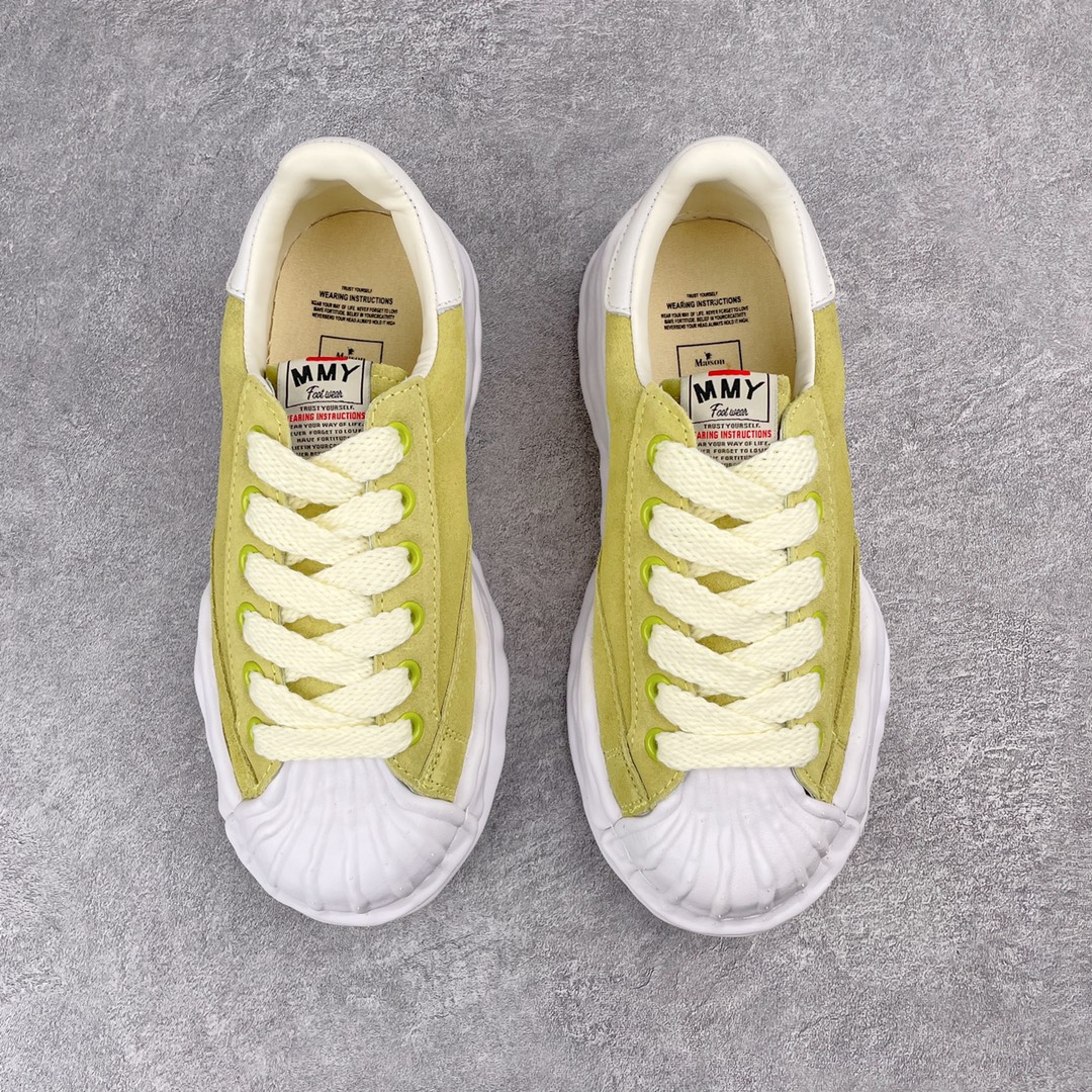 MIHARA YASUHIRO Original MMY 三原康裕 黄色 麂皮 低筒 溶胶鞋  板鞋 休闲鞋 增高鞋 男鞋 女鞋 A07FW708