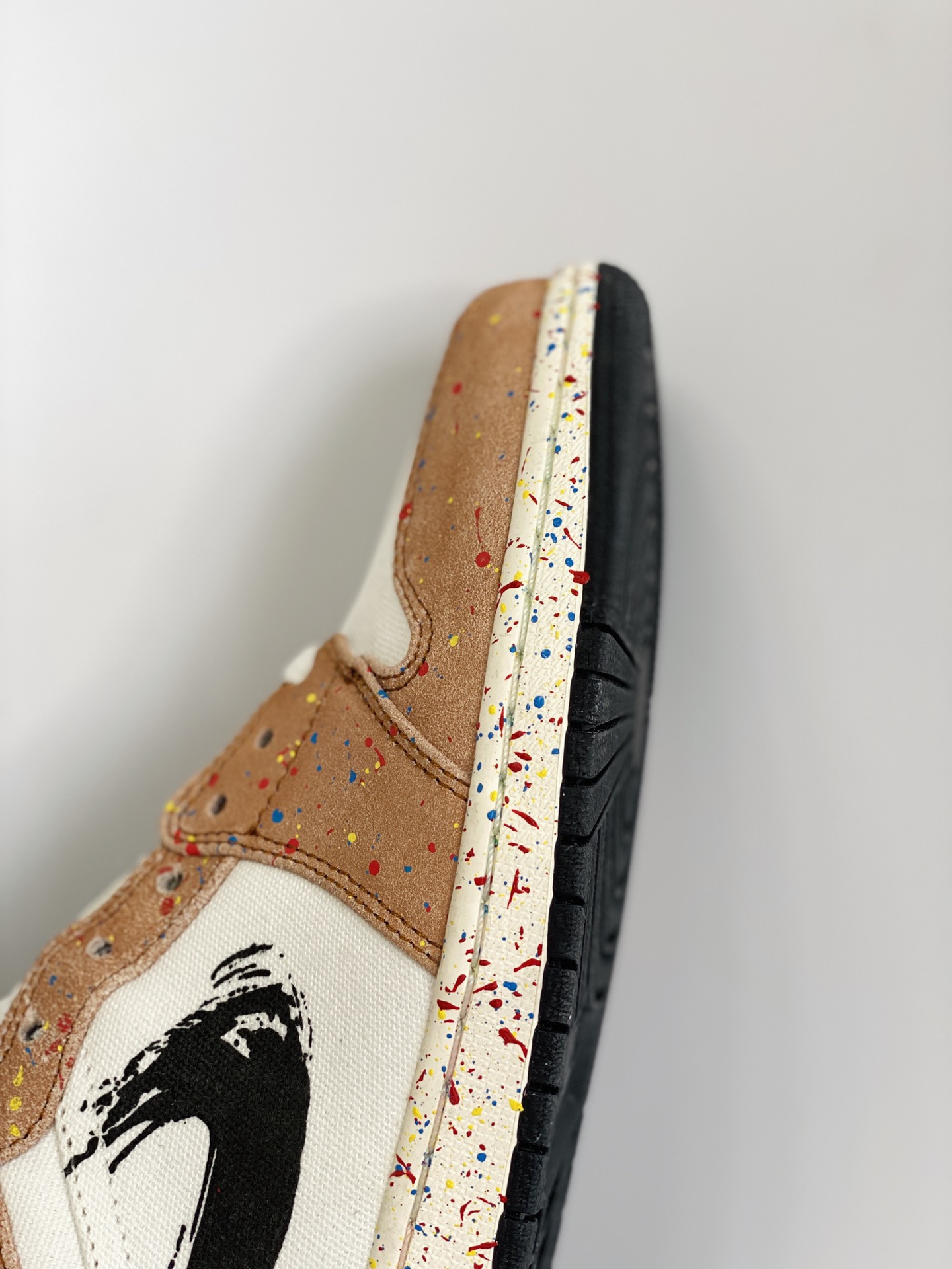 Air Jordan 1 Mid AJ1 Splatter 水彩潑墨 休闲鞋 女鞋 男鞋 情侣鞋 板鞋  DA8005-100