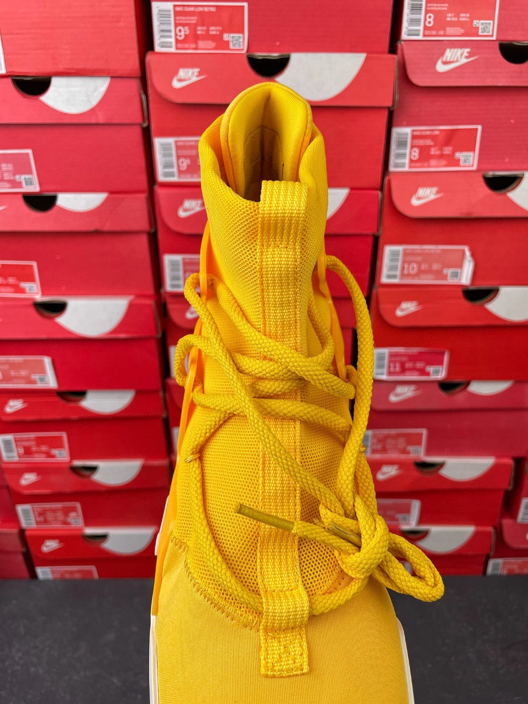 Nike Air Fear of God 1 Amarillo FOG 黄白 高筒 篮球鞋 球鞋 实战鞋 运动鞋 AR4237-700