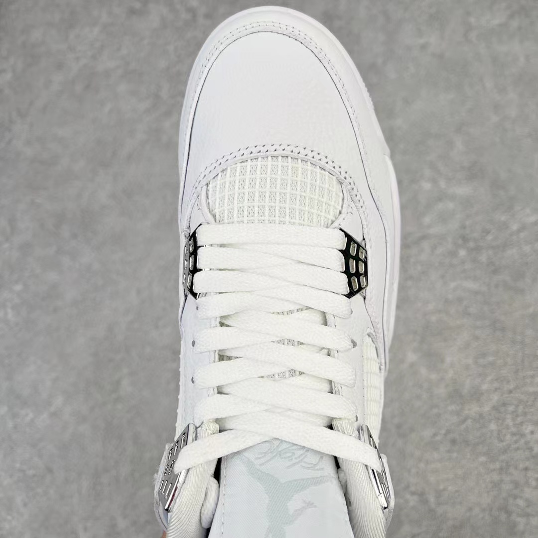 Air Jordan 4 AJ4 Retro Pure Money 纯白 银扣 篮球鞋 运动鞋 休闲鞋 男鞋 女鞋 308497-100
