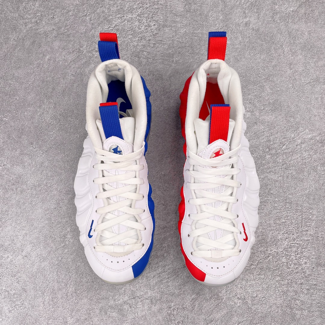 NIKE Air Foamposite One USA Vandalized 美国喷 红蓝鸳鸯 喷泡 篮球鞋 男鞋 碳板 AA3963-102