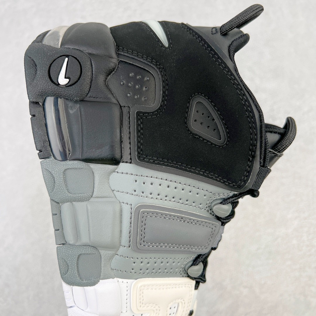 新版 Nike Air More Uptempo Tri - Color 皮蓬 大AIR 白灰黑 低筒 篮球鞋 男鞋 女鞋 921948-002