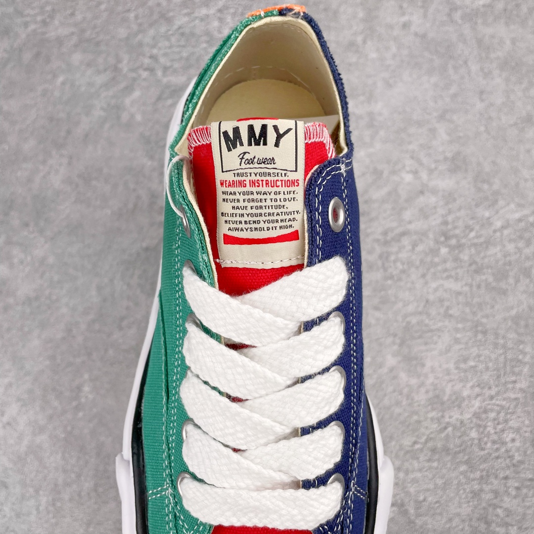 MIHARA YASUHIRO Original MMY 三原康裕 红蓝绿 拼接 低筒 溶胶鞋 帆布鞋 板鞋 休闲鞋 增高鞋 男鞋 女鞋 