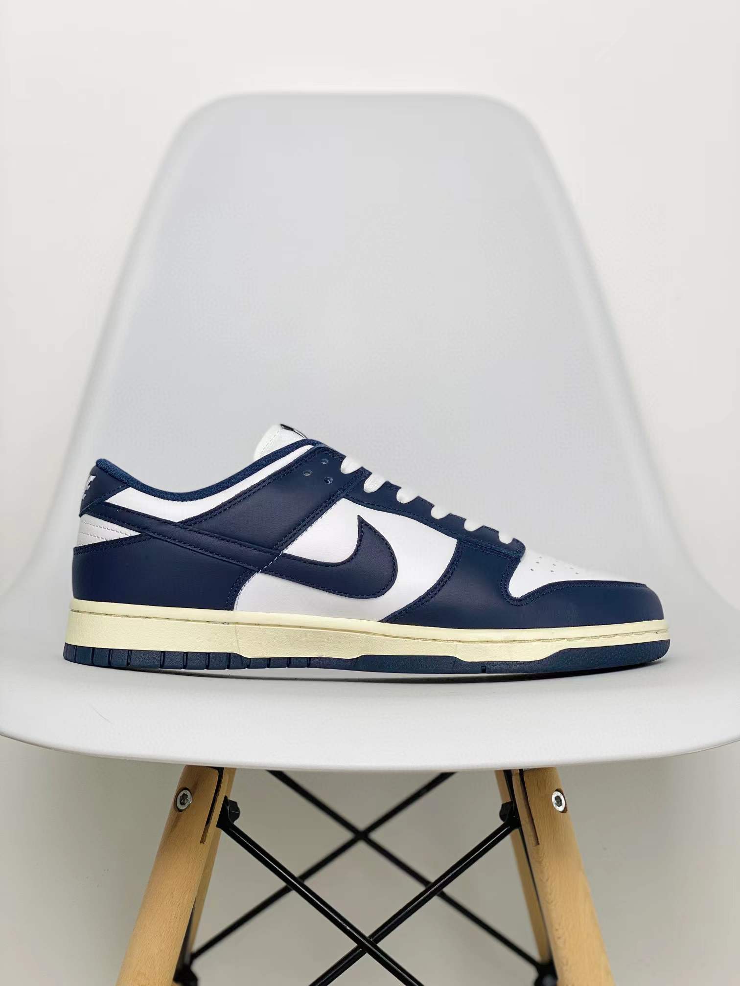 dunk Low Midnight Navy And White 低筒 海军蓝 做旧 复古板鞋 休闲鞋 男鞋 女鞋 DD1503-115