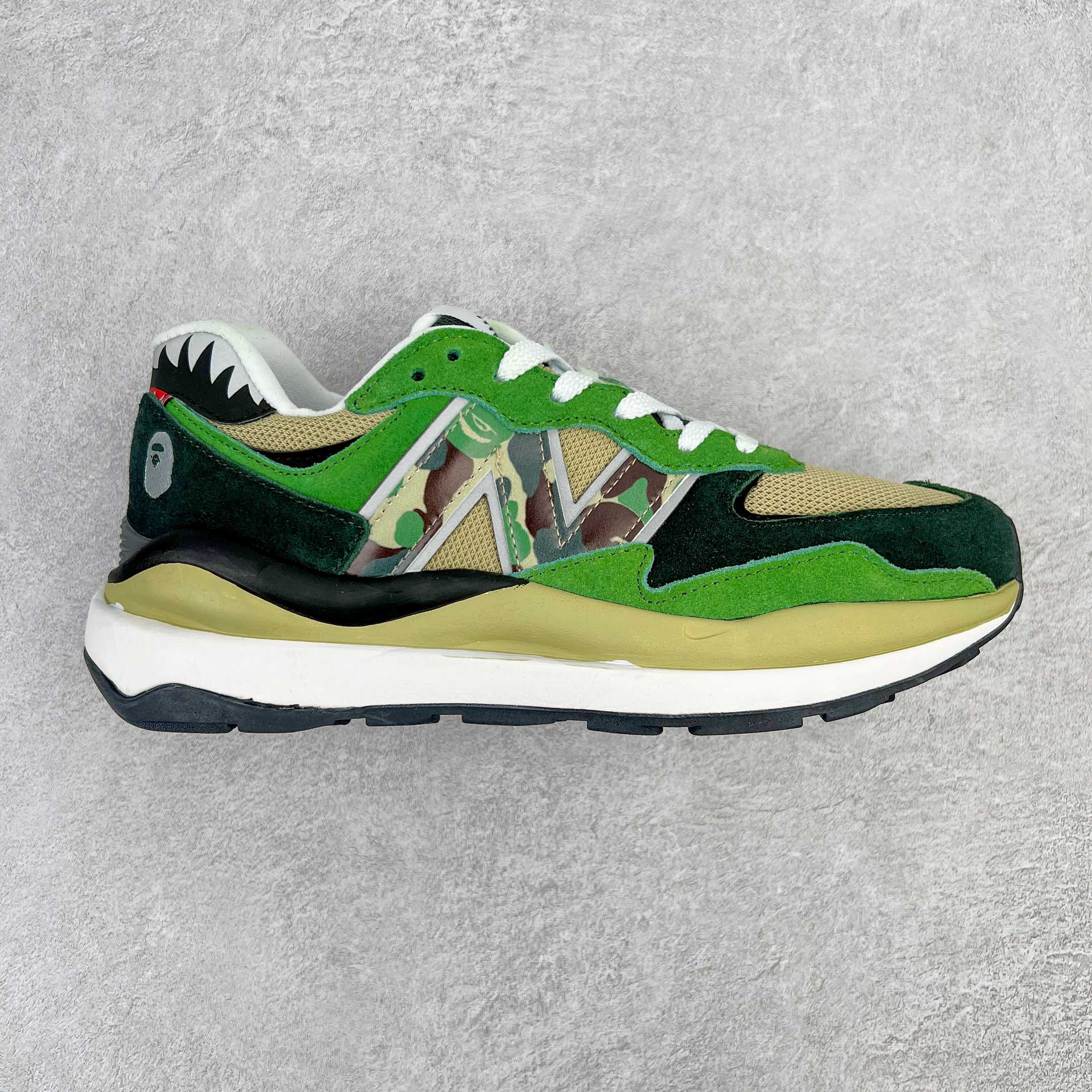 BAPE New Balance  NB5740 黑绿迷彩 低筒 复古慢跑鞋 板鞋 运动鞋 休闲鞋 男鞋 女鞋 M5740BAE