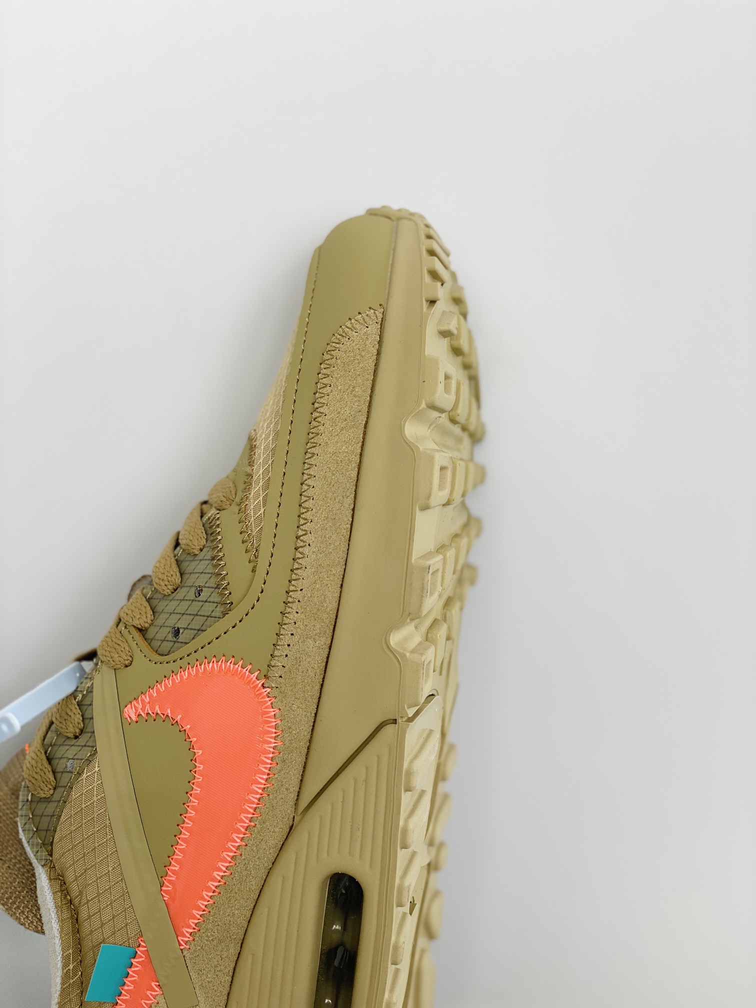 OFF-WHITE Air Max 90 THE TEN 沙漠黄 联名 低筒 气垫缓震复古 跑鞋 休闲鞋 板鞋 男鞋 女鞋 AA7293-200