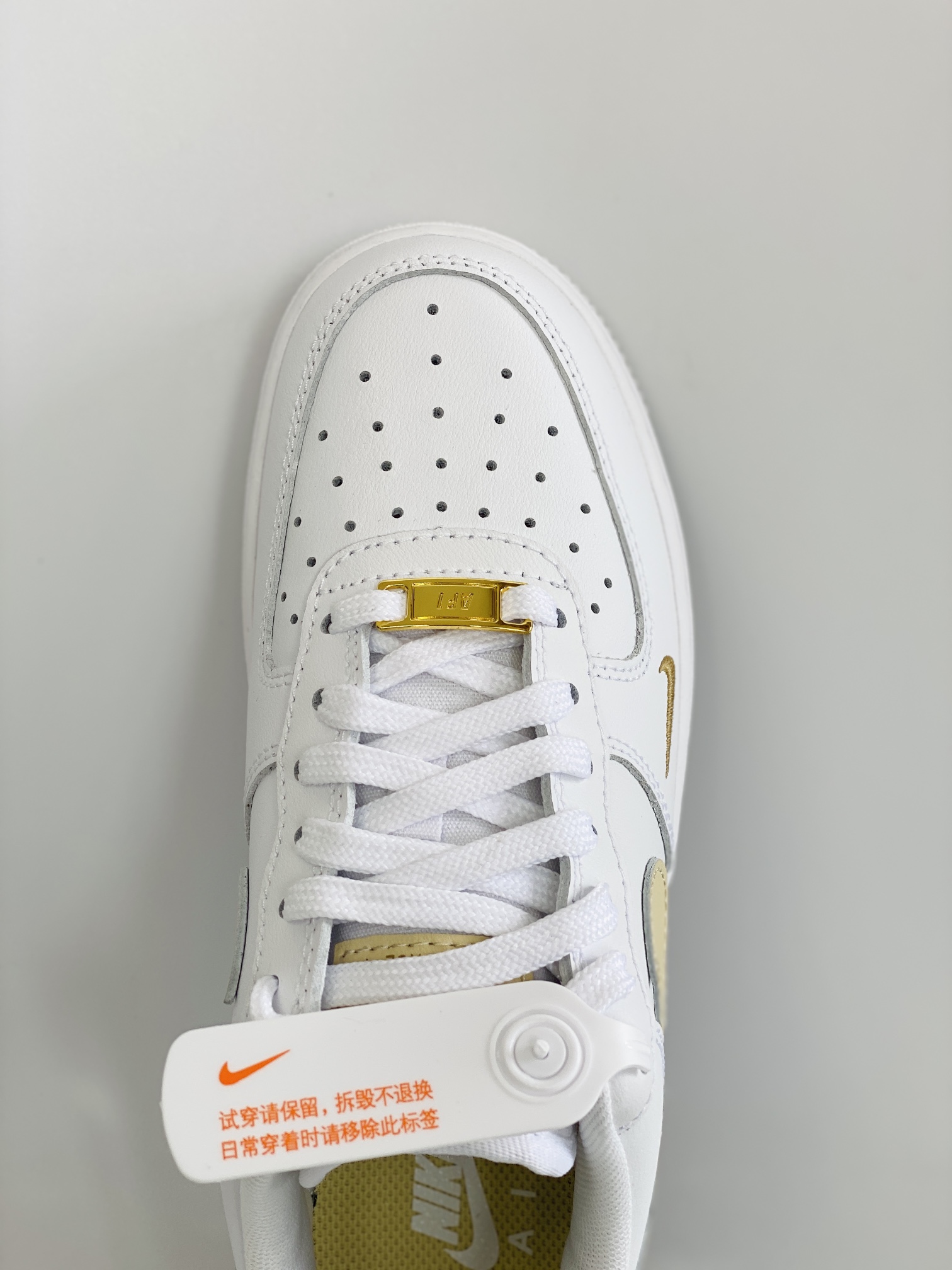 Air Force 1 Low 07 Essential 迷你勾 白金  低筒 休闲鞋 板鞋 男鞋 女鞋 CZ0270-105