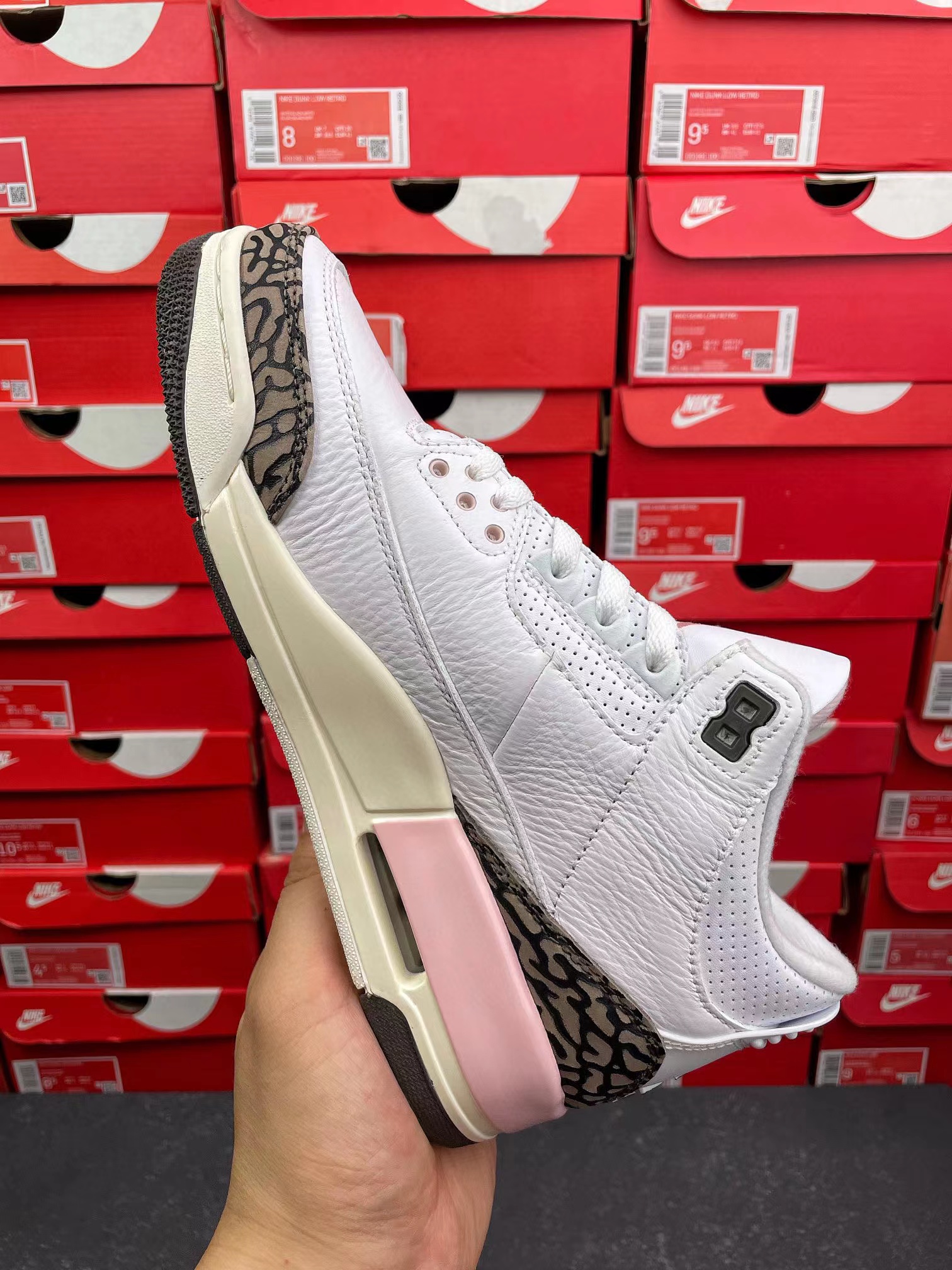Air Jordan 3 Retro Dark Mocha  AJ3 櫻花 粉 女款 低筒 休闲鞋 篮球鞋 板鞋   CK9246-102