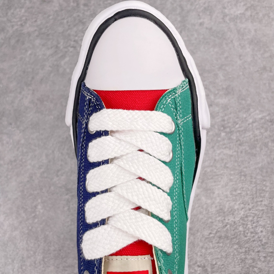 MIHARA YASUHIRO Original MMY 三原康裕 红蓝绿 拼接 低筒 溶胶鞋 帆布鞋 板鞋 休闲鞋 增高鞋 男鞋 女鞋 