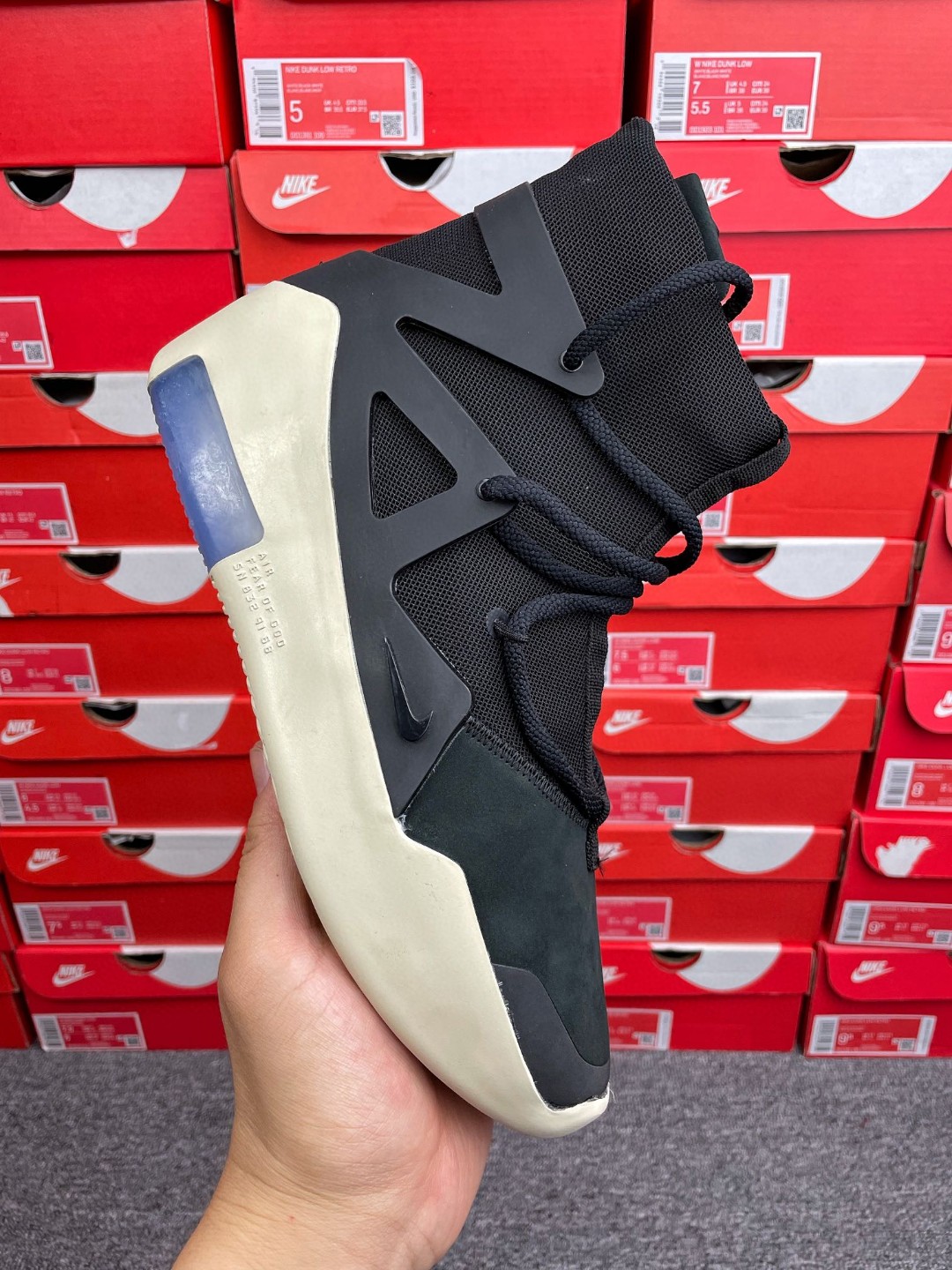 Nike Air Fear Of God 1 Black FOG 黑色 高筒 篮球鞋 球鞋 实战鞋 运动鞋 AR4237-001