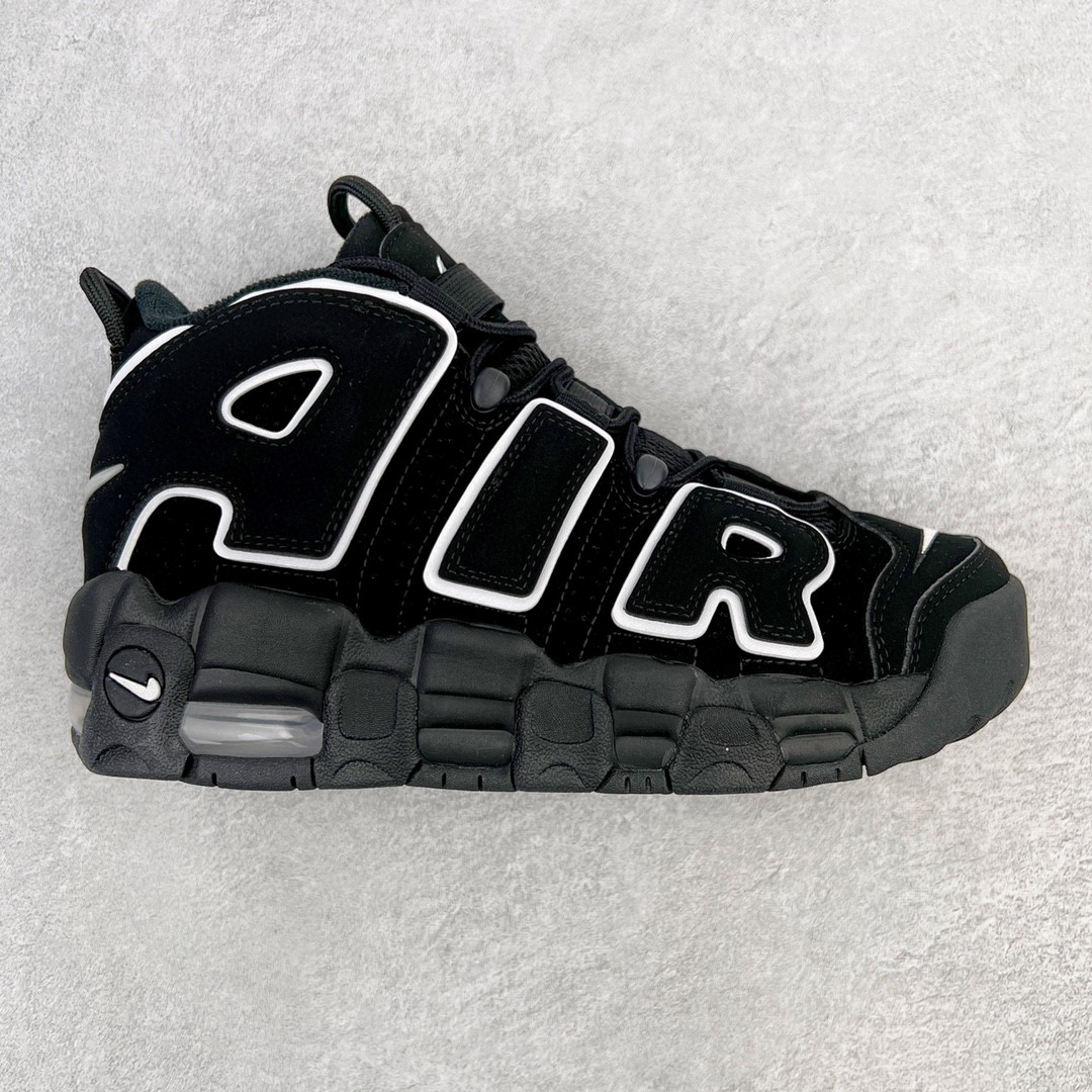新版 Nike Air More Uptempo Black White 皮蓬 大AIR 黑色 低筒 篮球鞋 男鞋 女鞋 415082-002