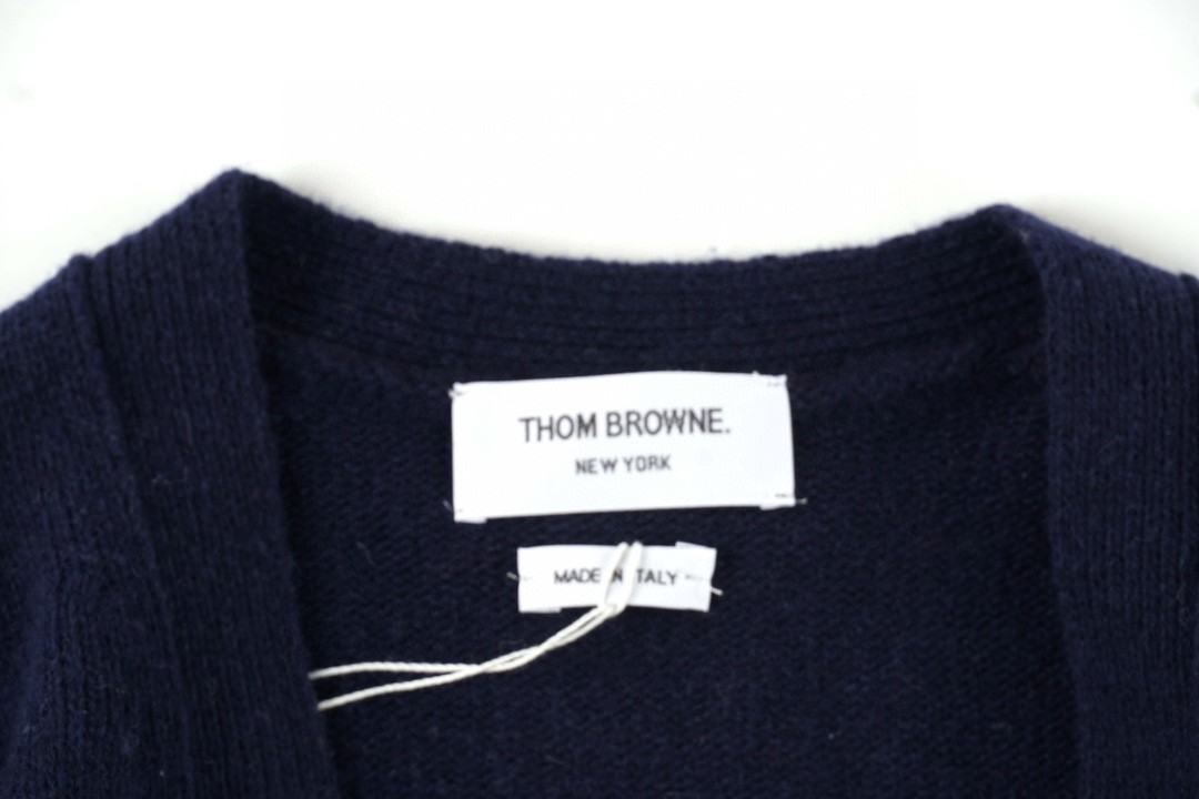 Thom Browne 21FW 四条纹单排扣羊毛衫 藏青色 针织衫 开衫 毛衣 外套 长袖 男女同款 