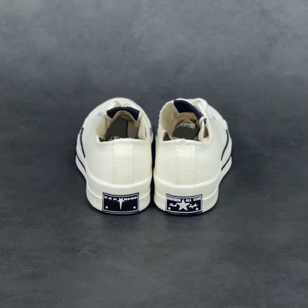 Rick Owens DRKSHDW Converse Chuck Taylor ALL Star 1970S Ox 白色 高筒 板鞋 休闲鞋 帆布鞋 男鞋 女鞋 A00134C