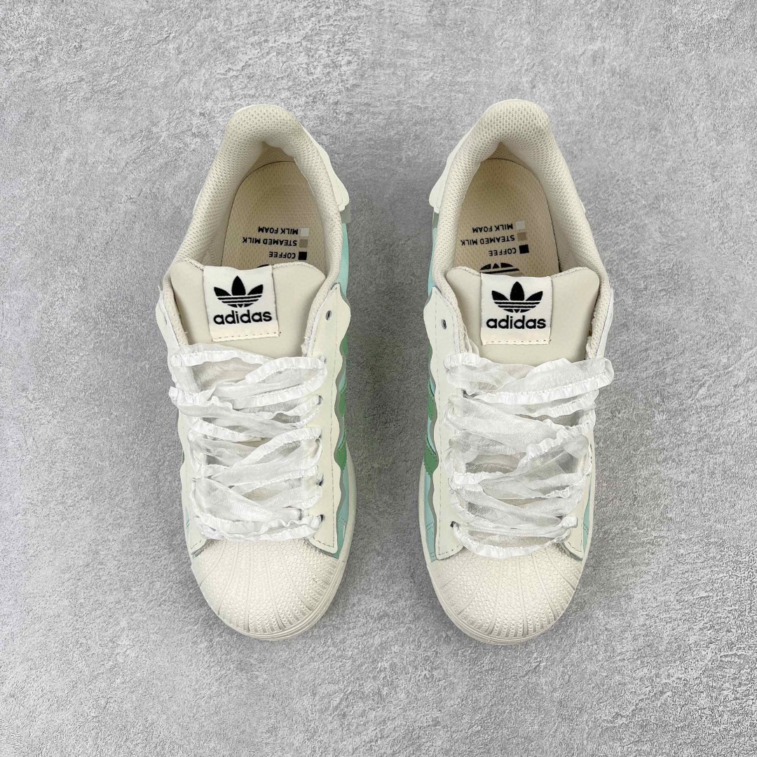 Adidas originals 贝壳头 樱花 少女心 奶油 白绿 低筒 板鞋 休闲鞋 运动鞋  男鞋 女鞋 GW4441