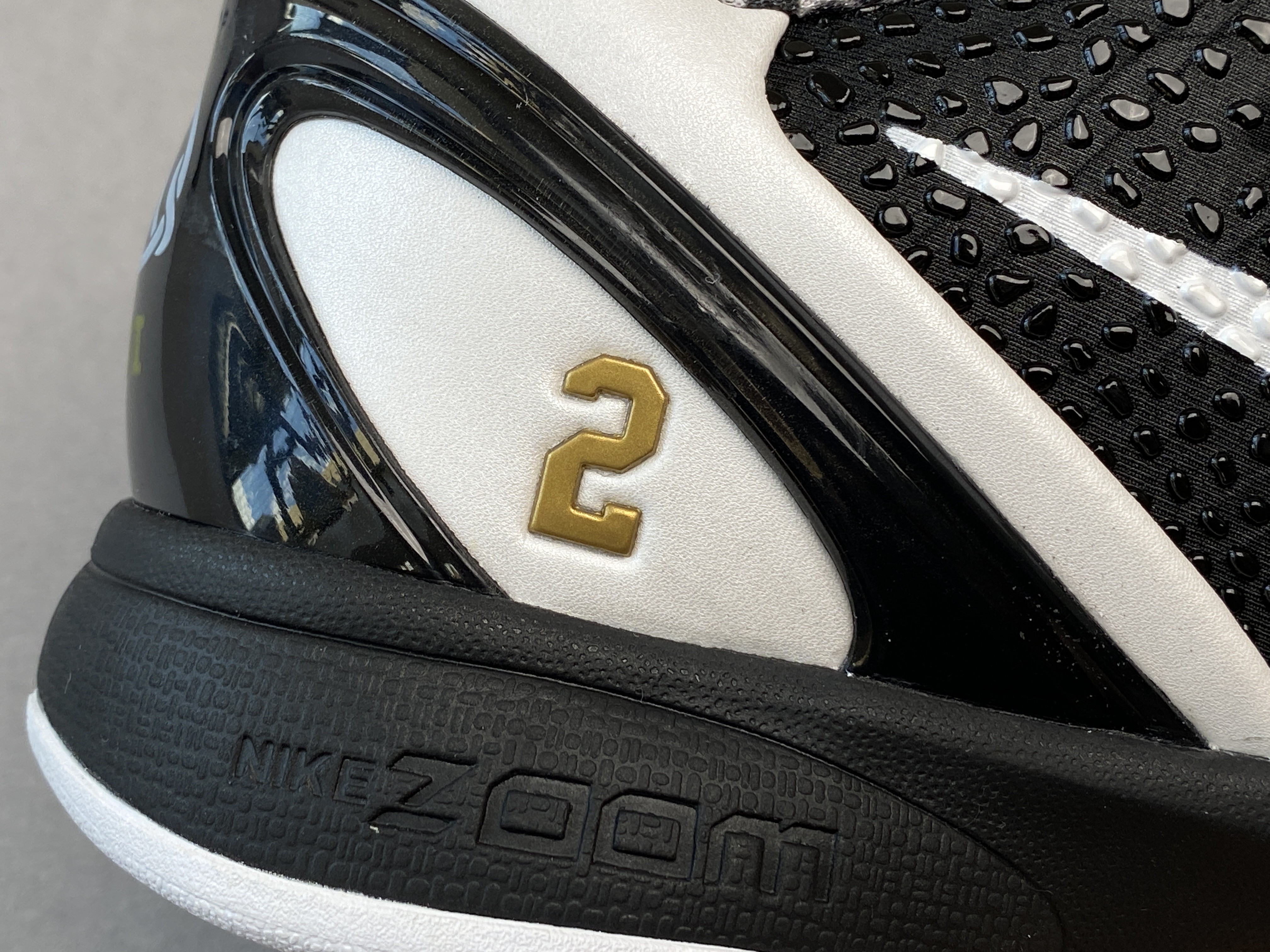 S2外贸 KOBE6 Mambacita Sweet 16 GIGI  低筒  前掌氣墊 黑白 天使 紀念款 科比 6  球鞋 籃球鞋 實戰鞋 真碳板 男鞋 CW2190-002