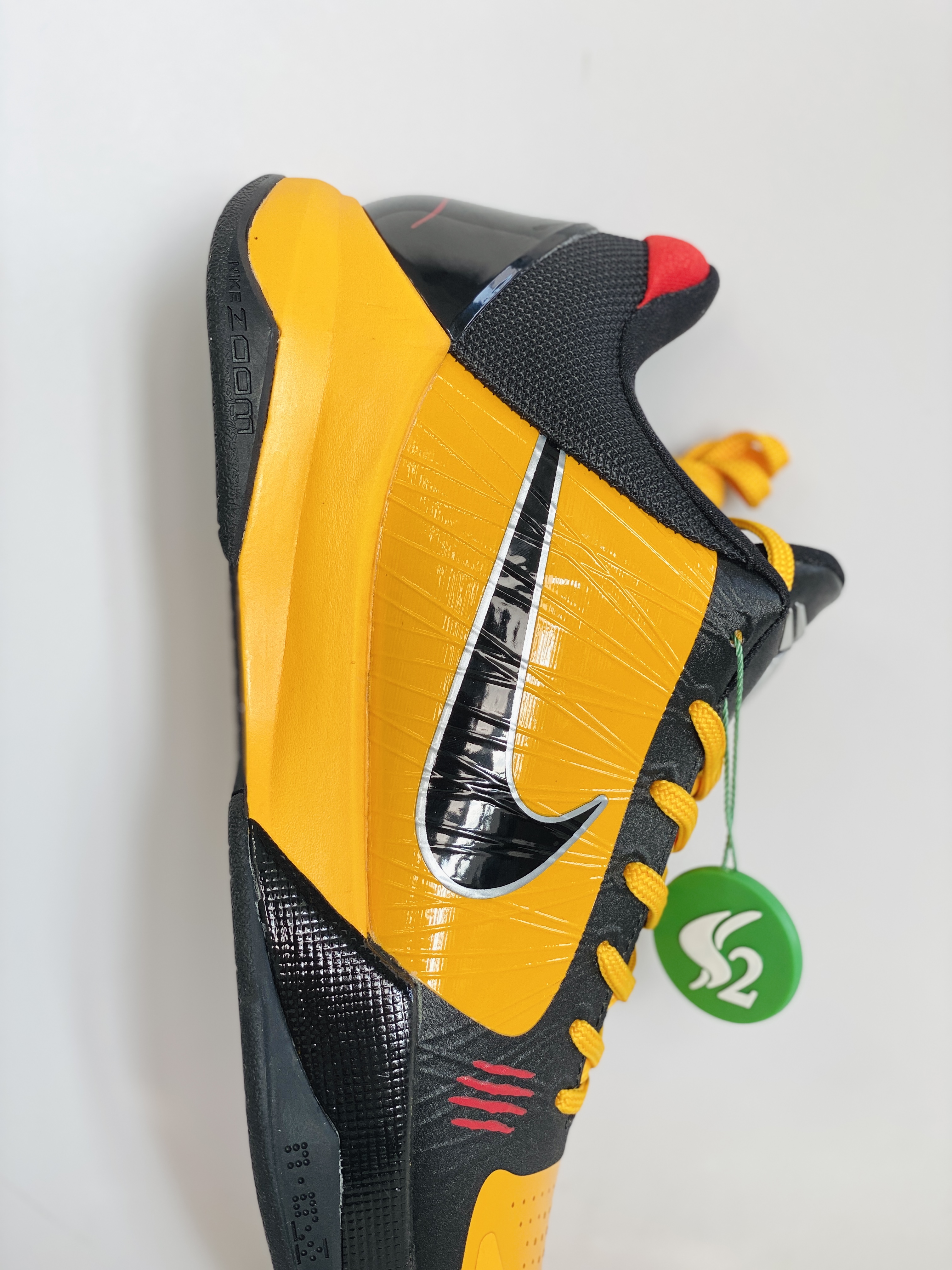 S2外貿 KOBE5 Bruce Lee 黑黃 李小龙  低筒 前掌气垫 球鞋 籃球鞋 實戰鞋  真碳板 男鞋 CD4991-700