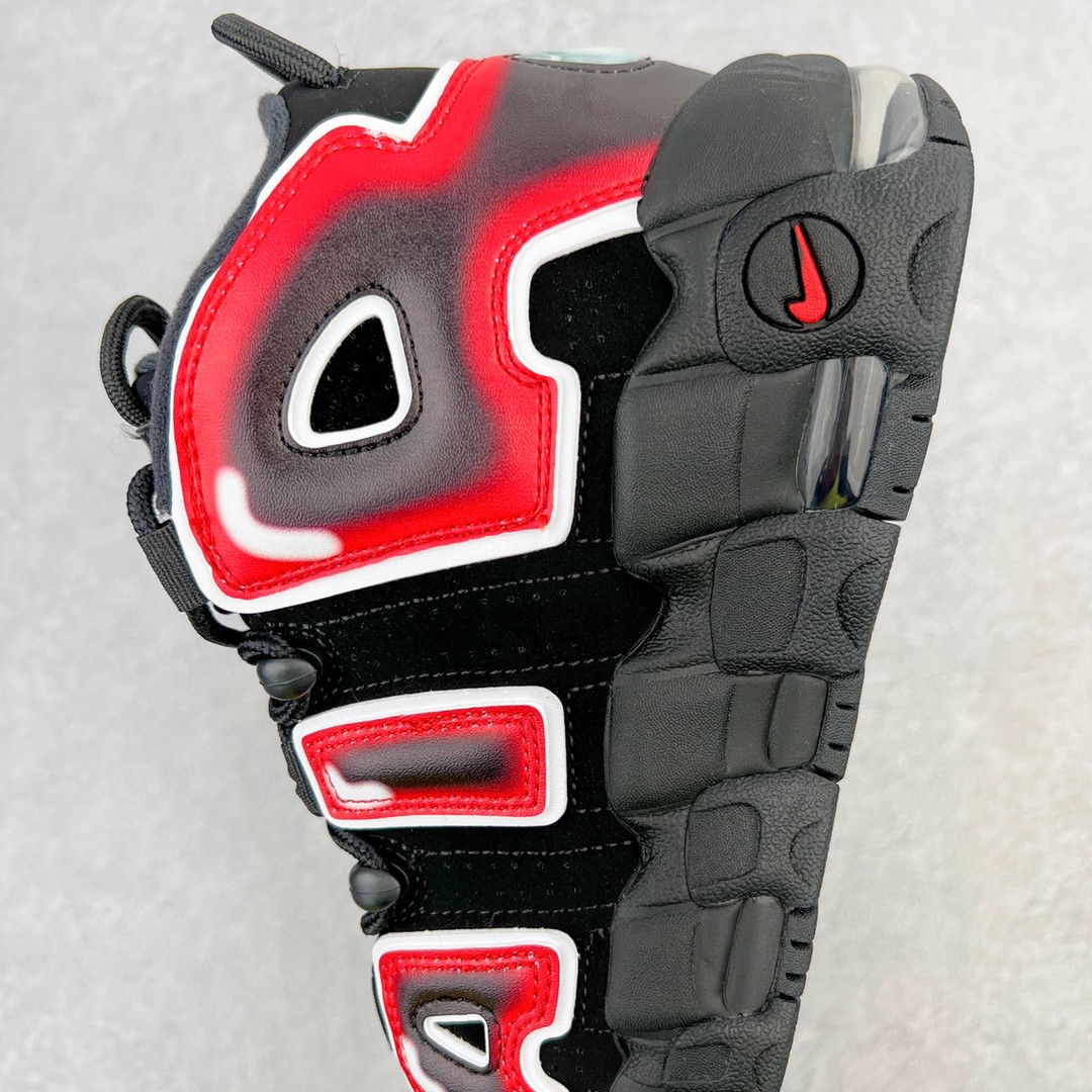 新版 Nike Air More Uptempo 皮蓬 大AIR 黑红 低筒 篮球鞋 男鞋 女鞋 415082-010