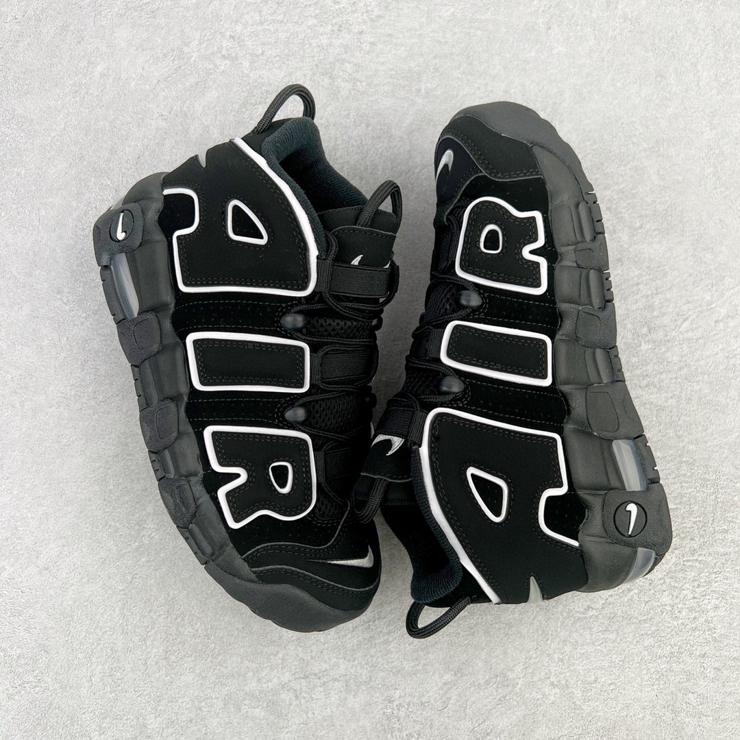 新版 Nike Air More Uptempo Black White 皮蓬 大AIR 黑色 低筒 篮球鞋 男鞋 女鞋 415082-002