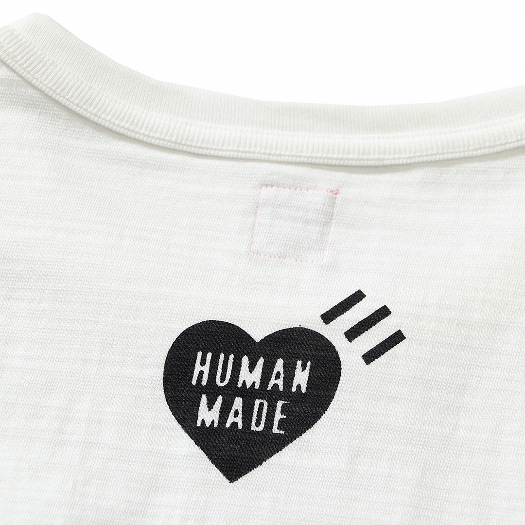 HUMAN MADE FW21 白色 牛仔背带裤 鸭子爱心 印花短袖T恤 男女同款