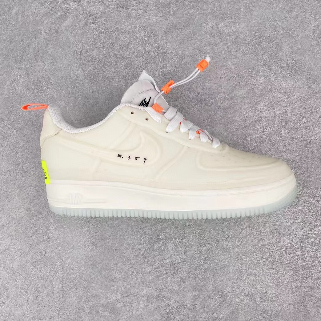 Air Force 1 Low Experimental Sail 米白橘 海绵 低筒 休闲鞋 板鞋 男鞋 女鞋  CV1754-100