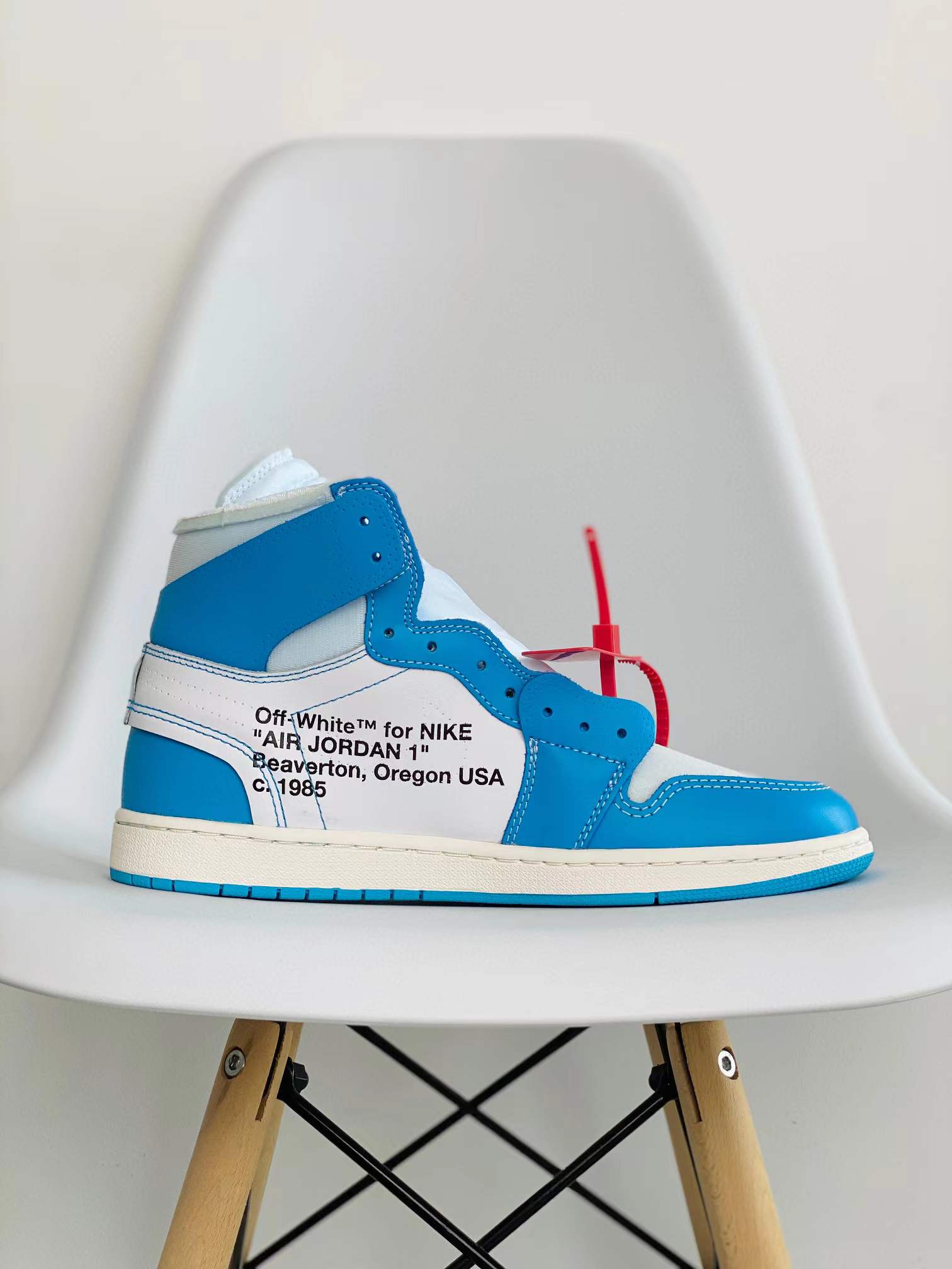 OFF-White Air Jordan 1 AJ1 Retro OG UNC 北卡藍 聯名 篮球鞋 高筒 休闲鞋 男鞋 板鞋 AQ0818-148