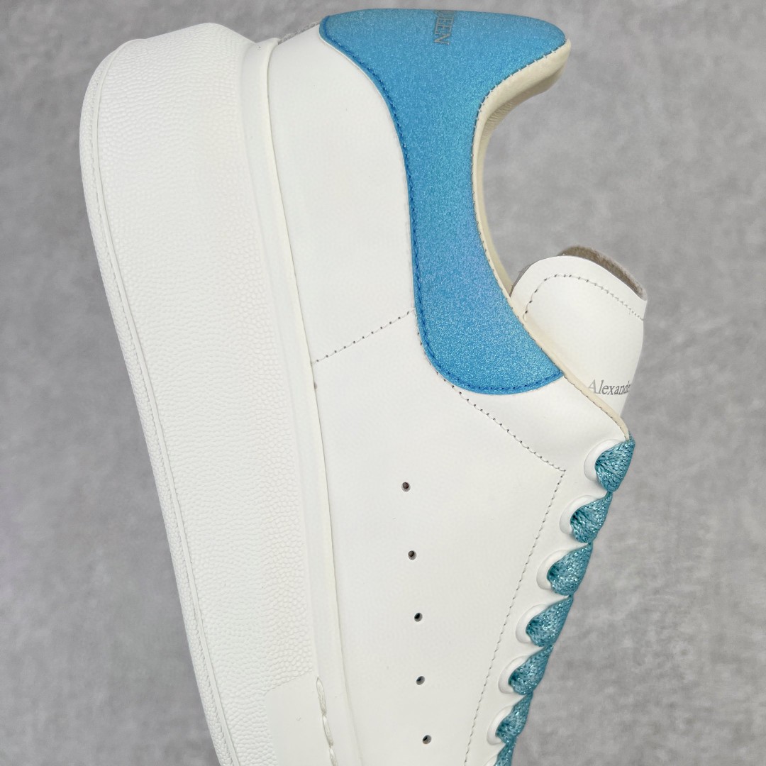 Alexander McQueen 麦昆 白色 蓝尾 低筒 板鞋 休闲鞋 厚底鞋 增高鞋 男鞋 女鞋 