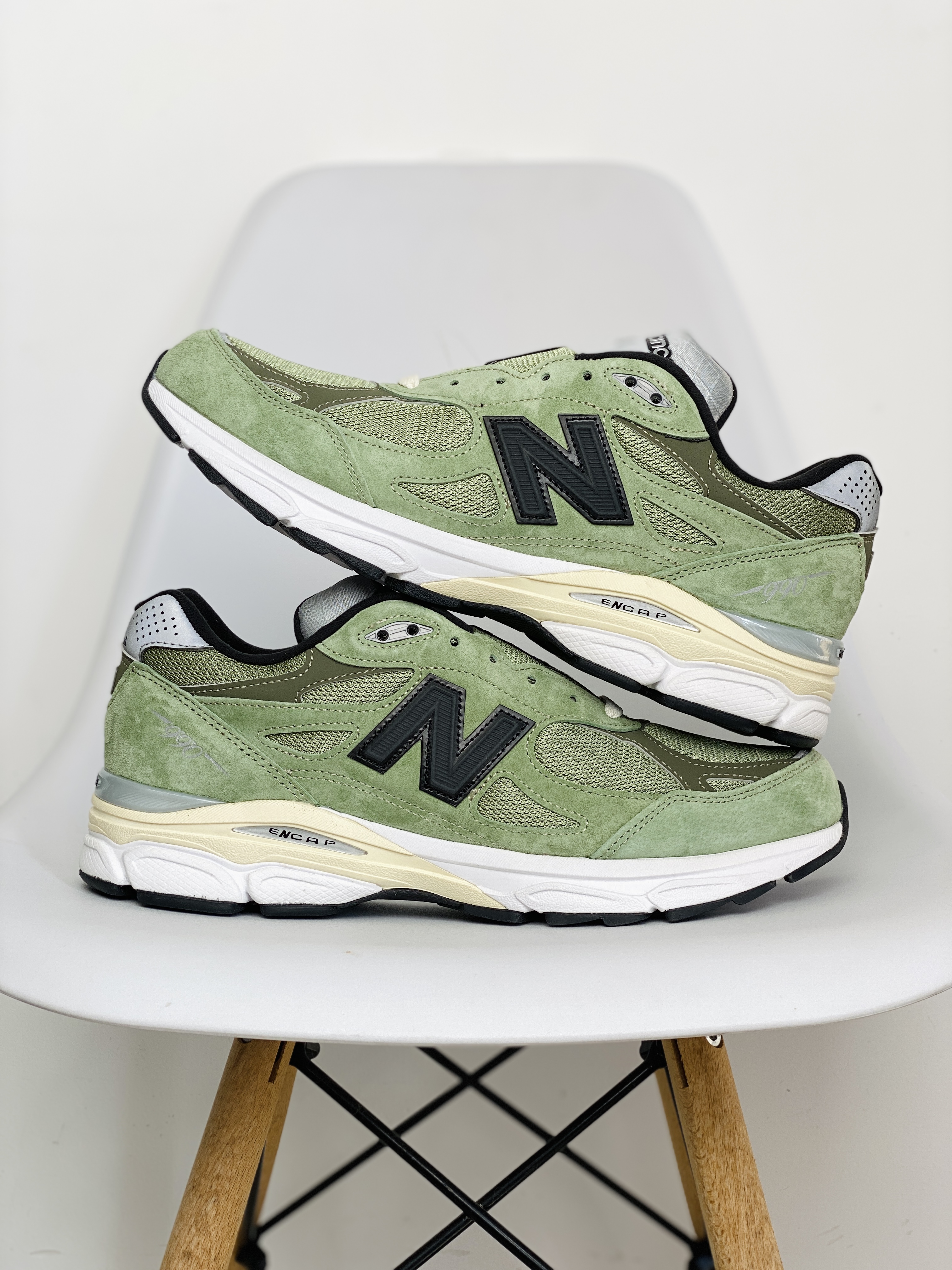新款 JJJJOUND New Balance 990 V3 草綠色 低筒 复古跑鞋 休闲鞋 板鞋 运动鞋 男鞋 女鞋 M990JD3