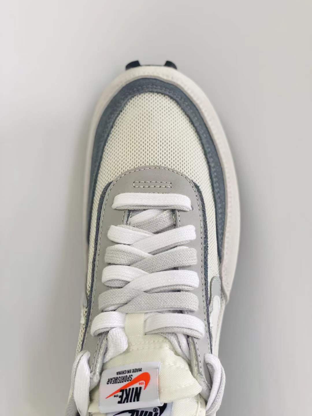 sacai  LVD 灰色低筒 双勾 华夫 复古时鞋 休闲鞋 透气网面 运动鞋 男鞋厚底 女鞋增高BV0093-100