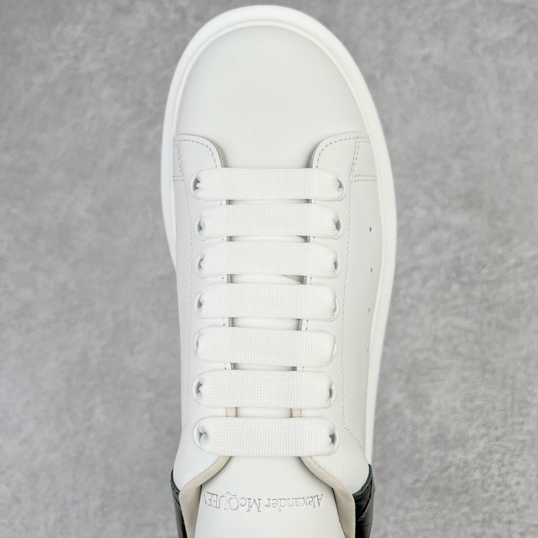 Alexander McQueen 麦昆 黑白 漆皮 低筒 板鞋 休闲鞋 厚底鞋 增高鞋 男鞋 女鞋 625162WHYB89061
