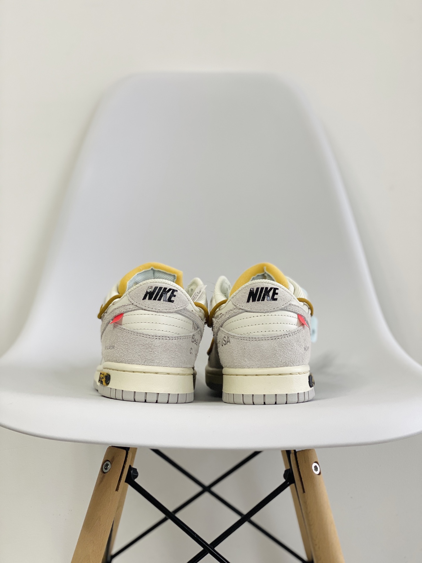 NO.37 Off-White Duunk  Low THE 50-37 灰白 麂皮 低筒 板鞋 休闲鞋 滑板鞋 男鞋 女鞋 DJ0950-105