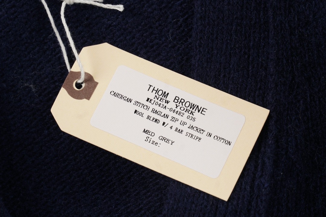 Thom Browne 21FW 四条纹单排扣羊毛衫 藏青色 针织衫 开衫 毛衣 外套 长袖 男女同款 