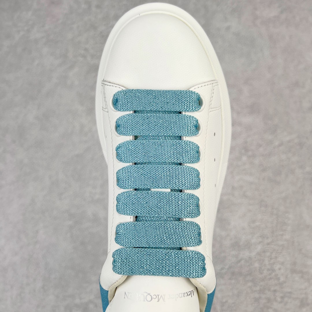 Alexander McQueen 麦昆 白色 蓝尾 低筒 板鞋 休闲鞋 厚底鞋 增高鞋 男鞋 女鞋 