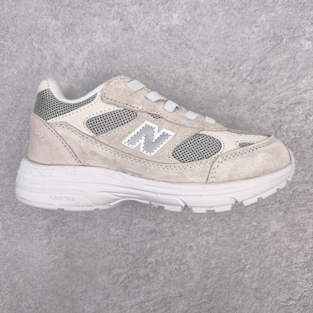 New Balance 992 系列 米白 低筒 运动鞋 休闲鞋 板鞋 童鞋 