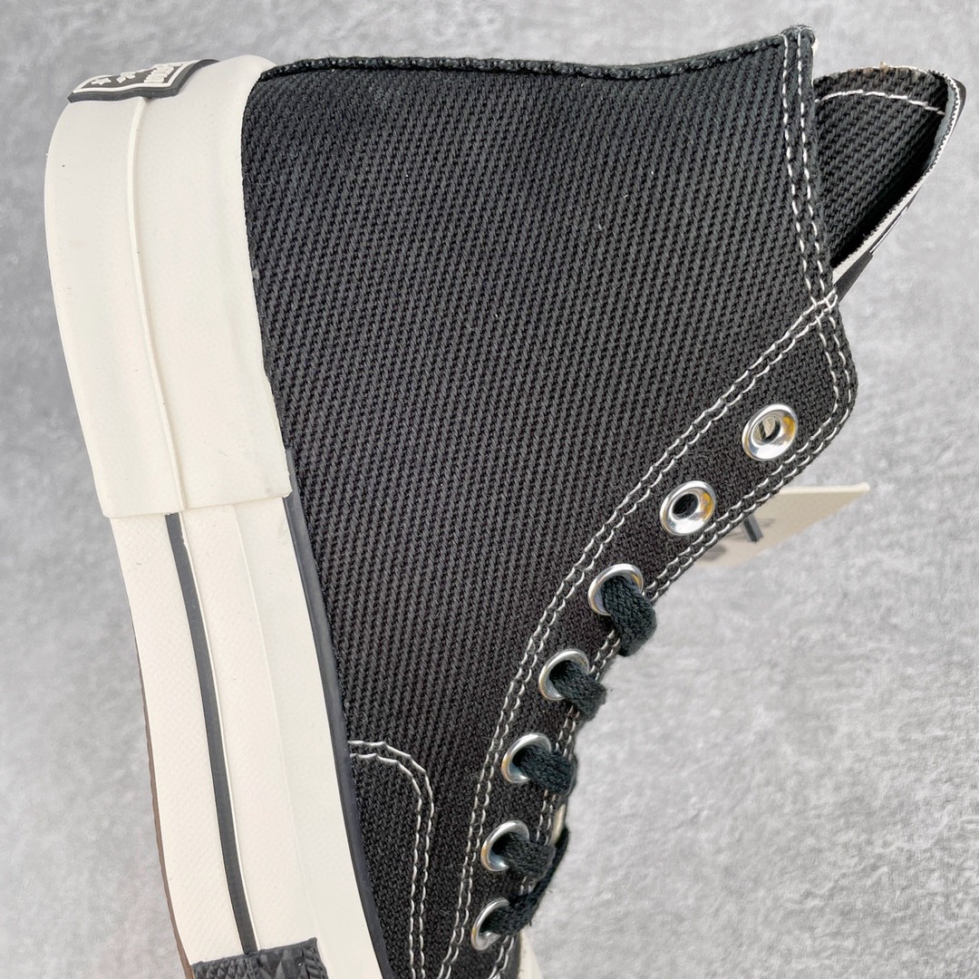  Rick Owens DRKSHDW Converse Turbodrk Chuck Taylor ALL Star 1970S High 黑白 高筒 板鞋 休闲鞋 帆布鞋 男鞋 女鞋 172344C